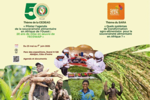 Le Réseau des Organisations Paysannes et des Producteurs agricoles de l'Afrique de l'Ouest (ROPPA) prend une part active à la 7ᵉ édition du Salon International de l’Agriculture et des Ressources Animales d’Abidjan (SARA 2025), en cours au Parc des Expositions d’Abidjan depuis le 23 mai. À travers sa présence, le ROPPA partage son expertise sur les systèmes de transformation agroalimentaires afin de contribuer à la construction de la souveraineté alimentaire en Afrique.