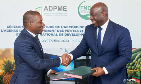  SIGNATURE DE PARTENARIAT ENTRE FNDA ET ADPME : Nicolas Ahouissoussi et Laurent Gangbes s’engagent pour un meilleur financement des PME agricoles