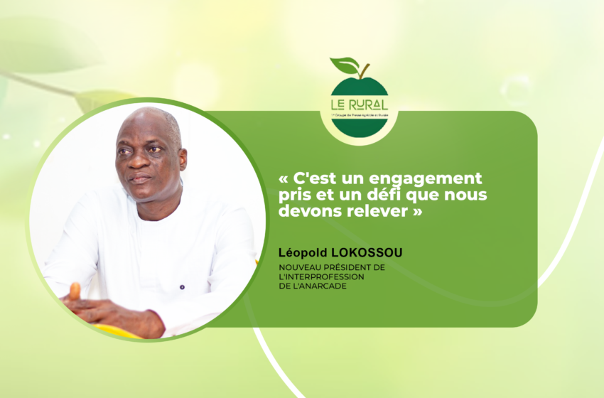  LÉOPOLD LOKOSSOU À PROPOS DE SON ELECTION À LA TÊTE DE L’INTERPROFESSION DE L’ANARCADE  : « C’est un engagement pris et un défi que nous devons relever »