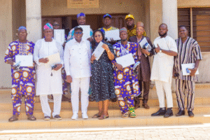 Réunis en assemblée le 25 juin 2025 à Bohicon, les membres du mouvement paysan FUPRO (Fédération des Unions de Producteurs du Bénin) ont effectué la passation de service entre les Conseils d'Administration sortant et entrant.