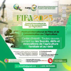 Du 24 au 30 novembre 2025, le siège de Fupro-Bénin à Bohicon accueillera la 9ᵉ édition du Forum International des Filières Agricoles (FIFA
