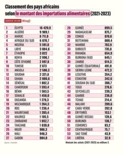 La dépendance croissante de nombreux pays africains aux importations alimentaires continue de susciter l’attention des institutions internationales.