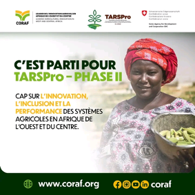 La phase II du programme TARSPro2 a été officiellement lancée par le CORAF afin d’accélérer l’adoption des technologies et innovations agricoles en Afrique de l’Ouest et du Centre. Déployée au Bénin, au Burkina Faso, au Mali, au Niger et au Tchad, cette nouvelle étape vise 975 000 exploitations agricoles familiales.